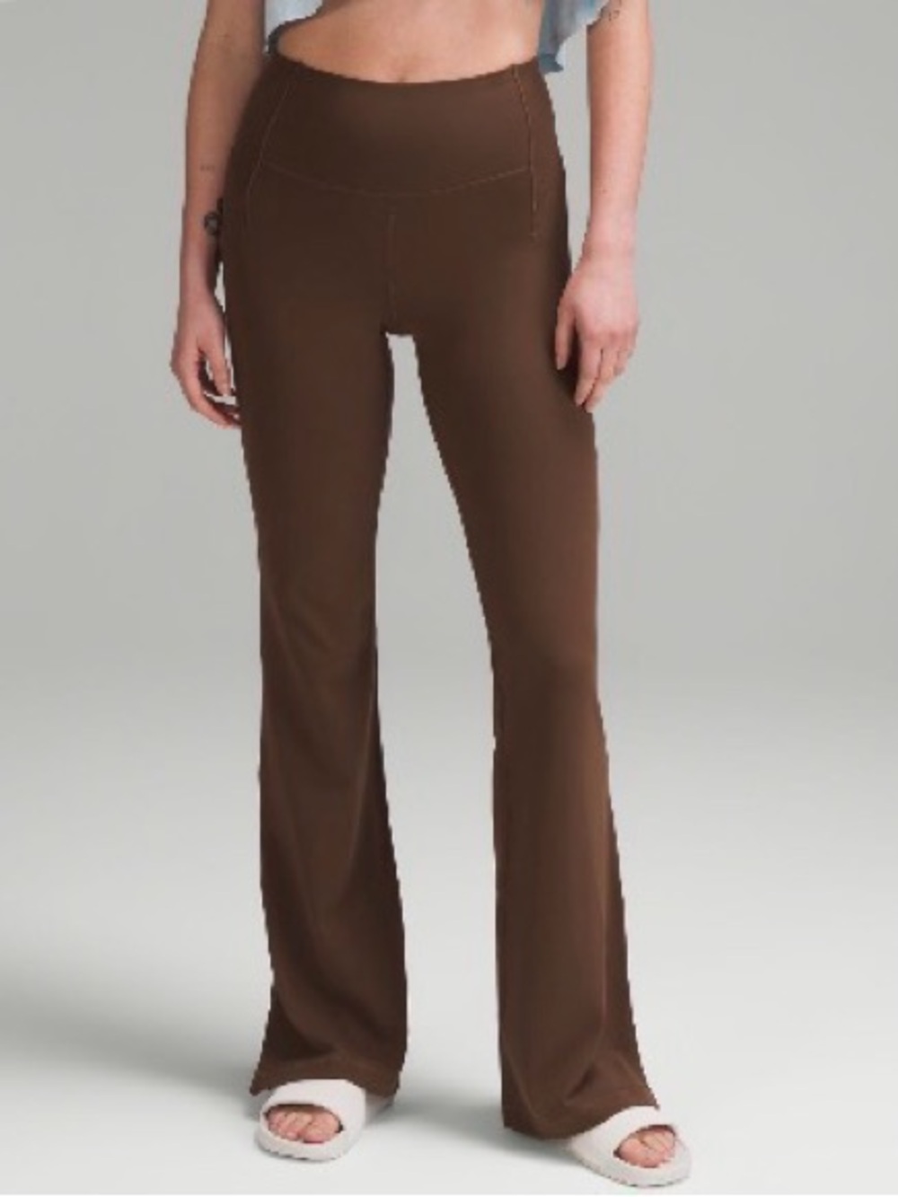 Lululemon High-Waist Brown Flare Pants